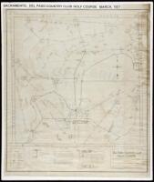 Plan of Proposed Irrigation System - for the Del Paso Country Club Golf Course