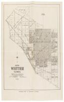 Map of Whittier California. Compiled from Surveys and Official Records by Kemmerer & Trounce, Civil Engineers & Surveyors