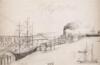 Pencil Sketch of San Francisco Harbor, "May 29th, 1870" - 2