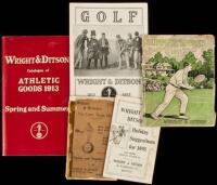 Five catalogues for Wright & Ditson sporting goods, including Golf equipment