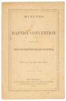 Minutes of a Baptist convention held with the First Baptist Church, San Francisco, Feb. 2d, 3d and 4th, 1860