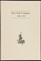 Early Golf in Glasgow, 1589-1787
