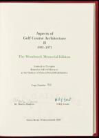 Aspects of Golf Course Architecture II, 1925-1971: An Anthology Assembled and Annotated by Fred Hawtree