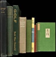 Ten volumes of golf instruction - including a P.G.A. Teachers' Guide circa 1950