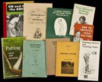 Nine instructional booklets on putting