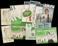 Eight booklets of golf instruction for women