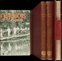 Outdoors South - 4 bound volumes of the magazine, containing issues dating from 1923-1927
