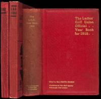 The Ladies' Golf Union Year Book - for the years 1910, 1931, and 1938