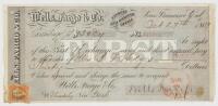 First of Exchange Wells, Fargo bank note, for $30, made out to a Mrs. B.F. Hedges