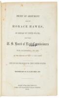 Brief of argument made by Horace Hawes, on behalf of United States, before U.S. Board of Land Commissioners for California, no. 280, at the request of the U.S. Law Agent. City of San Francisco vs. the United States. Delivered May 29, 30, 31, and June 2, 1