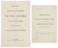 Two publication relating to the title to tide lands in San Francisco