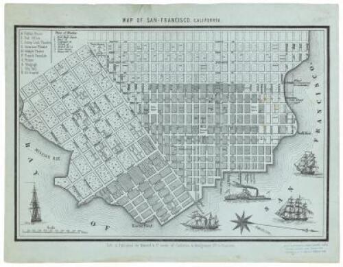 Map of San-Francisco, California. Lith. & Published by Quirot & Co. corner of California & Montgomery Sts. S-Francisco