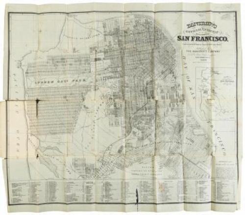 Bancroft's Official Guide Map of City and County of San Francisco, Compiled from Official Maps in Surveyor's Office