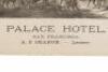 Palace Hotel, San Francisco, A.D. Sharon, - Lessee - 2