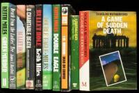 Twenty-five modern golf mystery novels in dust jackets