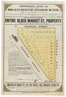 Wednesday, April 3d. Maurice Dore & Co. [Wm. A. Quarles, auctioneer.]... On Wednesday, April 3d, at 12 o'clock, noon, at our salesroom, 327 Montgomery Street, we will sell on a liberal credit, and without reserve, Entire Block Market St. Property, nearly 