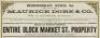 Wednesday, April 3d. Maurice Dore & Co. [Wm. A. Quarles, auctioneer.]... On Wednesday, April 3d, at 12 o'clock, noon, at our salesroom, 327 Montgomery Street, we will sell on a liberal credit, and without reserve, Entire Block Market St. Property, nearly - 2