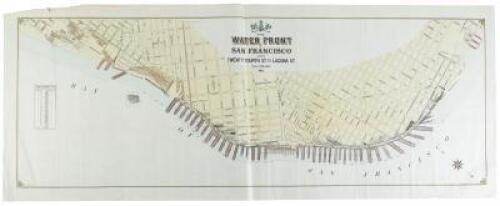 Map of the Water Front of San Francisco from Twenty Fourth St. to Laguna St. Scale 600 ft.=1 inch