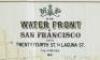 Map of the Water Front of San Francisco from Twenty Fourth St. to Laguna St. Scale 600 ft.=1 inch - 2