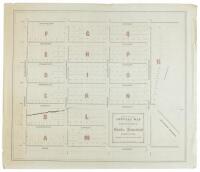 Copy of the official map of the property of the Eureka Homestead Association, adopted November 16th, 1864