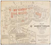 Map of Mission Terrace San Francisco California