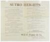 Map of Sutro Heights. Lots for Sale by Will E. Fisher & Co., Agents - 3