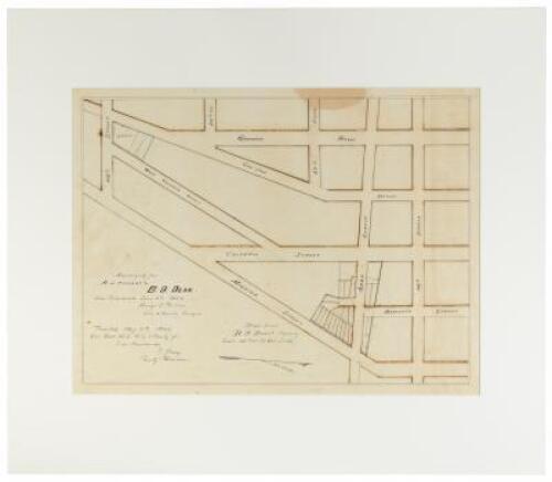Manuscript map of the portion of San Francisco roughly bounded by Mission, 29th, Guerrero, and 26th streets