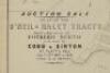 Auction sale, plan of the O'Neil & Haley Tracts, south & adjoining the Potrero Nuevo to be sold by Cobb & Sinton at Platt's Hall, Jany. 15th, 1867 at 12 M. Title U.S. Patent - 2