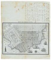 Map of San-Francisco, California. Lith. & Published by Quirot & Co. corner of California & Montgomery Sts. S-Francisco - with added manuscript key