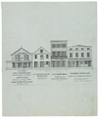 East side of Montgomery St. from Jackson St. south. B. F. Butler&rsquo;s Lith. Clay St.
