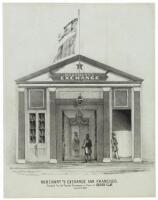 The Merchant's Exchange San Francisco, Decorated for the Funeral Ceremonies in Honor of Henry Clay. August 10th, 1852