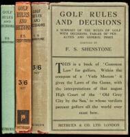 Golf Rules and Decisions: A Summary of the Rules of Golf with Decisions, Table of Penalties and General Index - three editions