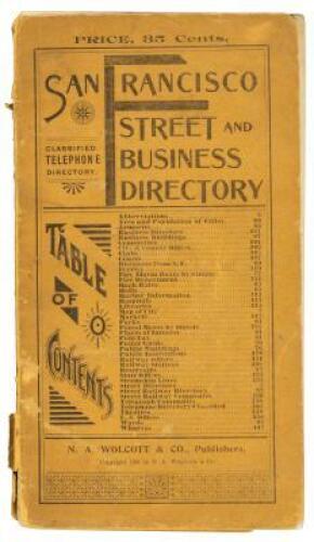 San Francisco Street Directory. Duplex System.
