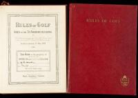 Rules of Golf and Index to the St. Andrews Decisions. The Rules as approved by the Royal and Ancient Golf Club of St. Andrews. In Force as from 1st May, 1921