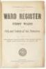 Ward Register First [through] Twelfth Wards of the City and County of San Francisco. List of Resident Voters...to August 1st, 1877.