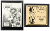 Two signs by R. Crumb for San Francisco businesses