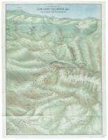 Topographical map, Gilpin County Colo. mineral belt, gold production $125 000 000.00