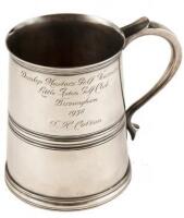 Silver plated cup trophy awarded to Henry Cotton