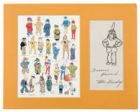 Original drawing in pencil and ink by William Donahey - "The Indian"