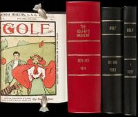 Golf - issues of the magazine from 1897-1903 bound in 3 volumes