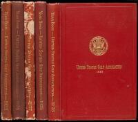 Lot of eight USGA year books, 1921 and 1924-1927