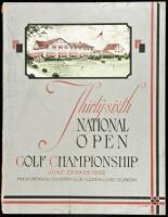 Thirty-Sixth National Open [Golf] Championship, United States Golf Association, Played on the Course of Fresh Meadow Country Club, Flushing, Long Island, New York, June 23, 24, 25, 1932. Official Program and Championship Year Book
