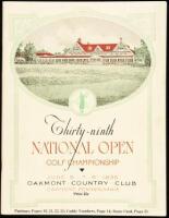Thirty-ninth National Open Golf Championship, Oakmont Country Club, PA, June 6-8, 1935. Official Souvenir Book and Program