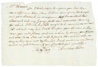 Letter regarding a dispute between enslaved people in Virginia, 1819.