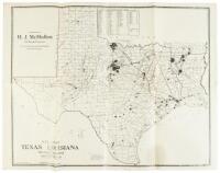 Oil Map of Texas, Louisiana and Southern Arkansas
