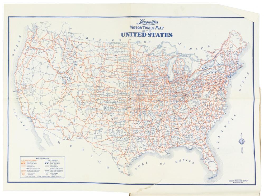 Langwith 39 s Folding road map atlas - 399099 Xl 