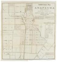 Subdivision map of Anapauma showing the fruit lands of David Hewes located in Orange County, California, containing 820 acres