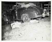 Approx. 65 original photographs of automobile accidents from the 1940s and 1950s