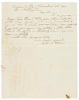 Letter to George Washington descendant from his Mt. Vernon overseer