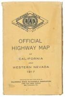 Official Highway Map of California and Western Nevada... (wrapper title)